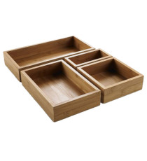 Contenitore buffet - 15,3 x 22,9 x 5 cm - bamboo - naturale - Leone