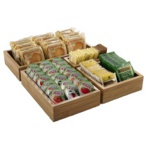 Contenitore buffet - 15,3 x 30,6 x 5 cm - bamboo - naturale - Leone
