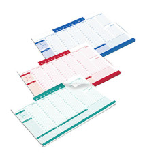 Desk planner Monocromo - da scrivania - 42 x 29,5 cm - colori assortiti - Pigna