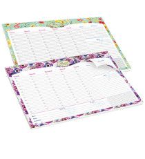 Desk planner Nature Flowers - da scrivania - 42 x 29,5 cm - Pigna