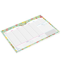 Desk planner Nature Flowers - da scrivania - 42 x 29,5 cm - Pigna