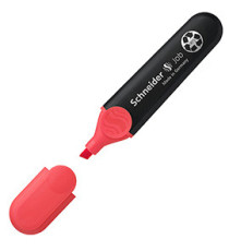 Evidenziatore Job - punta a scalpello - tratto da 1,0-5,0mm - colore rosso - Schneider