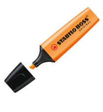 Evidenziatore Stabilo Boss Original - punta a scalpello - tratto 2 - 5 mm - arancio 54 - Stabilo