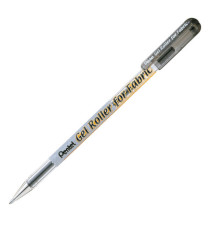 Gel Roller per tessuto - punta 1,00mm - nero - inchiostro permanente  - Pentel