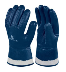 Guanti da lavoro pesante NI175 - nitrile - taglia 09 - blu - Deltaplus