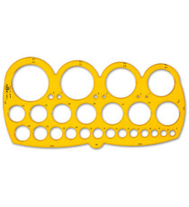 Maschera cerchi 7126 -  1/55mm - con smusso - Arda