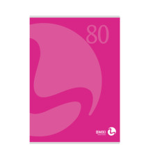 Maxiquaderno Color 80 - A4 - 1 rigo c/margine - 80 fogli - 80gr  BM