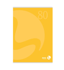 Maxiquaderno Color 80 - A4 - 1 rigo c/margine - 80 fogli - 80gr  BM