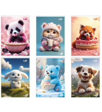 Maxiquaderno Cute fantasia - A4 - 1 rigo - 40+2 fogli - 80gr - BM