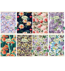 Maxiquaderno Nature Flowers - A4 - 1 rigo - 42 fogli - 80 gr - Pigna