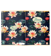 Maxiquaderno Nature Flowers - A4 - 5 mm - 42 fogli - 80 gr - Pigna