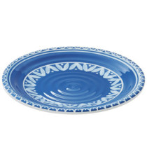 Piatto piano Linea Itaca - diametro 18 x 1,8 cm - melamina - Leone