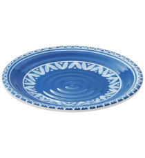 Piatto piano Linea Itaca - diametro 21,5 x 2 cm - melamina - Leone