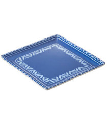 Piatto quadrato Linea Itaca - 17 x 17 x 2 cm - melamina - Leone