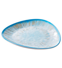 Piatto triangolare Linea Oceano - 26,5 x 2,5 cm - melamina - Leone