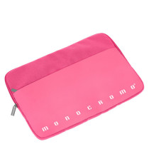Porta laptop in tessuto Monocromo - 36 x 25 x 1 cm - colori assortiti - Pigna