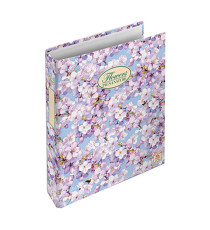 Raccoglitore Nature Flowers - A4 - cm 4 anelli da 30mm - dorso 4 cm - Pigna
