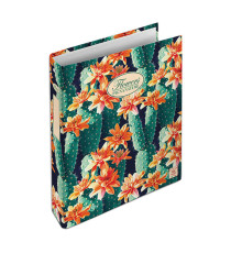 Raccoglitore Nature Flowers - A4 - cm 4 anelli da 30mm - dorso 4 cm - Pigna