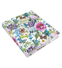 Raccoglitore Nature Flowers - A5 - 4 anelli da 30mm - dorso 3 cm - Pigna