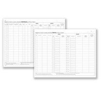 Registro carico/scarico ovini/caprini - 46 pagine numerate - 24,5 x 31 cm - DU138412000 - Data ufficio