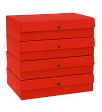 Scatola progetto - dorso 4 cm - rosso - Starline