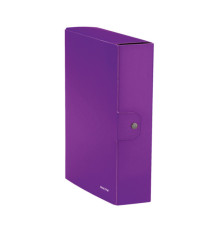 Scatola progetto WOW - dorso 8 cm - viola metallizzato - Leitz