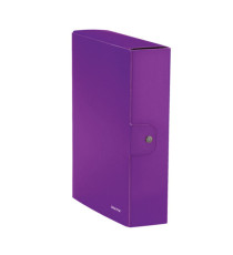 Scatola progetto WOW - dorso 8 cm - viola metallizzato - Leitz