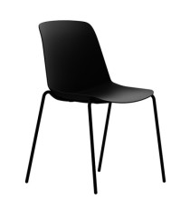 Seduta attesa Luna - 4 gambe - nero - Unisit