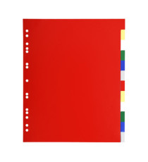Separatore neutro a 12 tacche - PP - colori assortiti - A4 Maxi - Exacompta