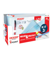 Serie UNI - coppia squadre 30 cm + portamine 0,7mm - Arda