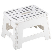 Sgabello basso Clic Clac - 30 x 22 x 22 cm - bianco - King Collection