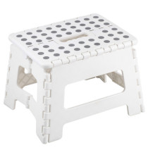 Sgabello basso Clic Clac - 30 x 22 x 22 cm - bianco - King Collection