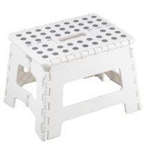 Sgabello basso Clic Clac - 30 x 22 x 22 cm - bianco - King Collection