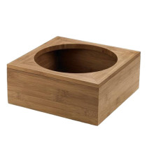 Supporto caraffa - in bamboo - 20x20x8 cm - colore naturale - Leone