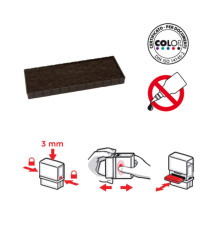 Tampone di ricambio E/45 - nero - Colop