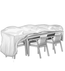 Telo di copertura Special - per tavolo e sedie - 110 x 180 x 80 cm - PU - Verdemax