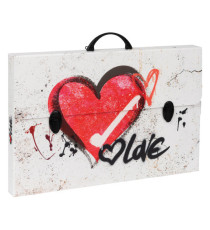 Valigetta polionda Grafitti - 36,5 x 56,5 cm - dorso 5,5 cm - fantasie assortite - Favorit