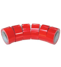 Nastro adesivo 350 - 5 cm x 66 m - PVC - rosso - Eurocel