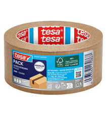 Nastro adesivo Tesapack Eco - paper ultra strong ecoLogo - 25 m x 5 cm - avana - Tesa