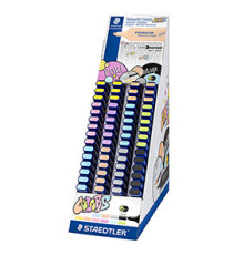 Evidenziatore Textsurfer Pastel - punta a scalpello - tratto 1,0-5,0mm - colori assortiti - Staedtler - expo 60 pezzi