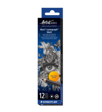 Matita di grafite tipo carboncino Mars Lumograph Black - gradazione 6B - Staedtler