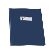 Copriquaderno GreenLine - A5 - PVC - 220 mic - c/alette - lucido - blu - Colorosa