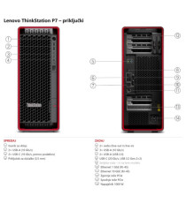 [Scatola aperta]Computer Lenovo ThinkStation P7 w7-3565X / Xeon / RAM 128 GB / 1TB SSD
