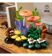 Lego The Botanicals - Funghi del bosco - Lego 11505 un progetto boschivo fai da te completo di fronde di felce Anni 18+ 806pz