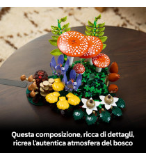 Lego The Botanicals - Funghi del bosco - Lego 11505 un progetto boschivo fai da te completo di fronde di felce Anni 18+ 806pz
