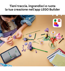 Lego The Botanicals - Bouquet di fiori di Olivia Rodrigo - Lego 11507 crea un bouquet di 11 fiori artificiali Anni 9+ 400pz