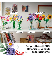 Lego The Botanicals - Bouquet di fiori di Olivia Rodrigo - Lego 11507 crea un bouquet di 11 fiori artificiali Anni 9+ 400pz