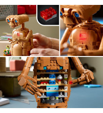 Lego Ideas - E.T. the Extra-Terrestrial - Lego 21370 premi l’interruttore per attivare il mattoncino luminoso 1226pz Anni 18+