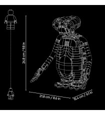 Lego Ideas - E.T. the Extra-Terrestrial - Lego 21370 premi l’interruttore per attivare il mattoncino luminoso 1226pz Anni 18+