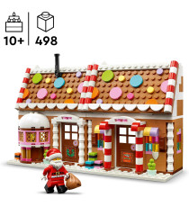 Lego Creator Natale - Casa di pan di zenzero festiva - Lego 40809 con scrivania camino e una camera da letto Anni 10+ 498pz